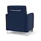 Lesro Siena Lounge Reception Guest Chair w/ Front Casters, 27 in W 29.5 in L 32.5 in H SN1101 - alternate 3